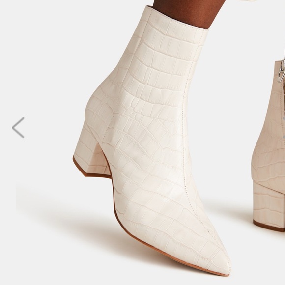 nib || BEL Bootie in Ivory Croco - Picture 4 of 6